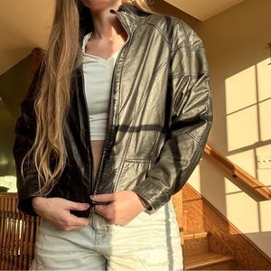 Vintage Wilson’s Black Leather thinsulate Moto jacket - Large